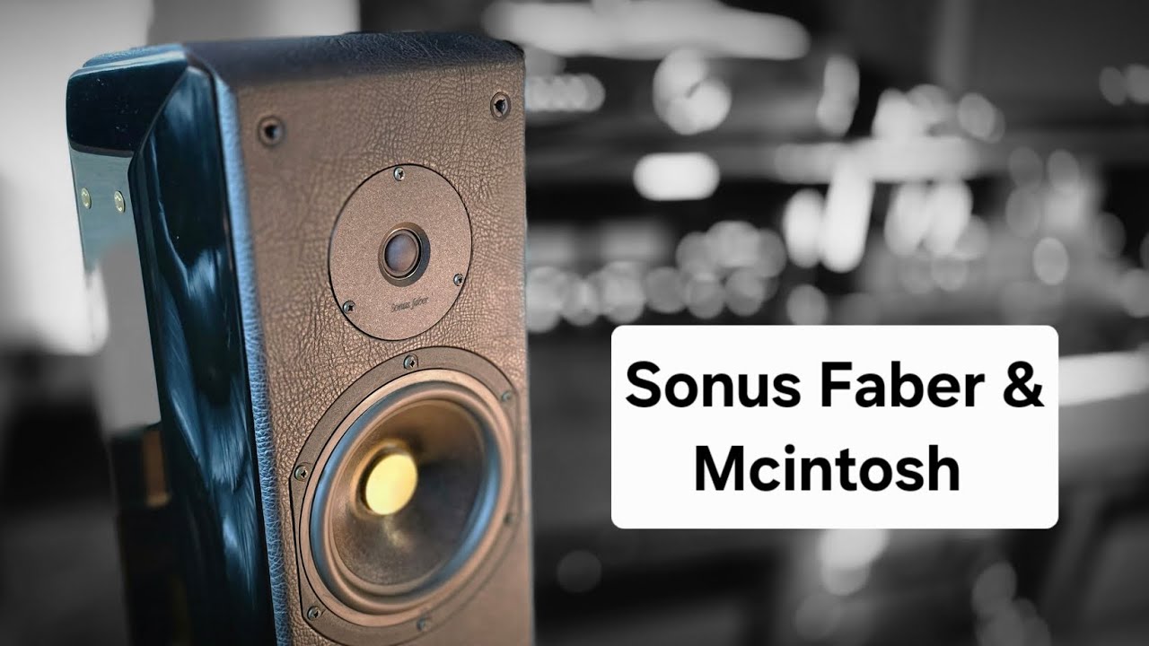 Sonus Faber Grand Piano Concerto Speakers and Mcintosh Mc2505 
