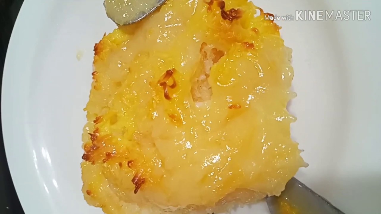 CASSAVA CAKE ( creamy soft with young coconut) simple step cooking