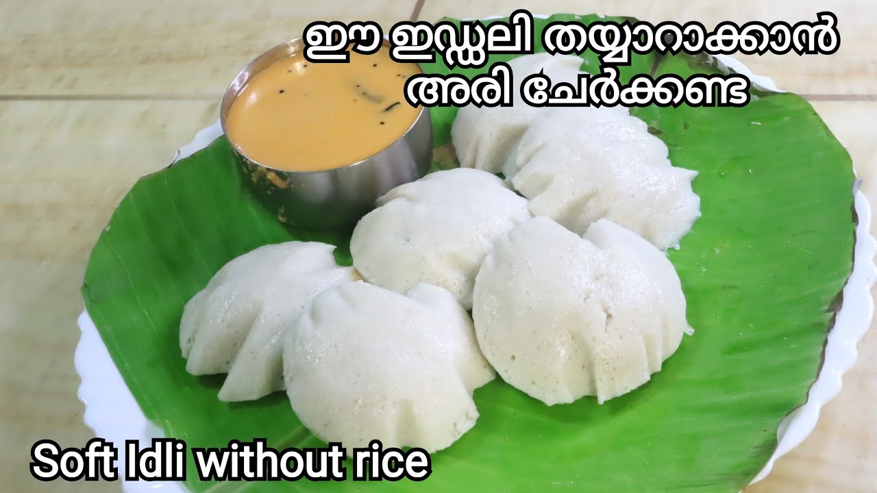 അരി ചേർക്കാതെ പഞ്ഞിപോലെ ഇഡ്ഡലി തയ്യാറാക്കാം || Soft Idli without Rice