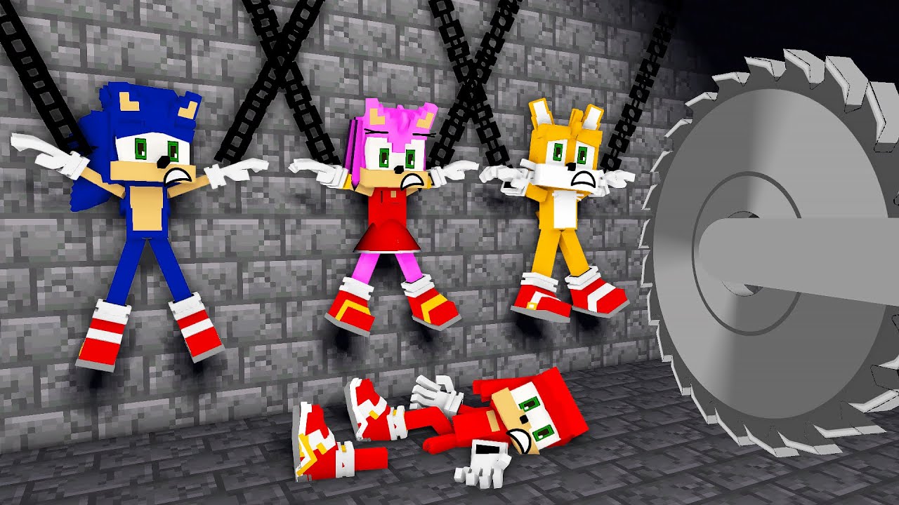 Sonic Prime Amy Tails and Knuckles - The Wheel of Fortune Sad Ending - FNF Minecraft Animation