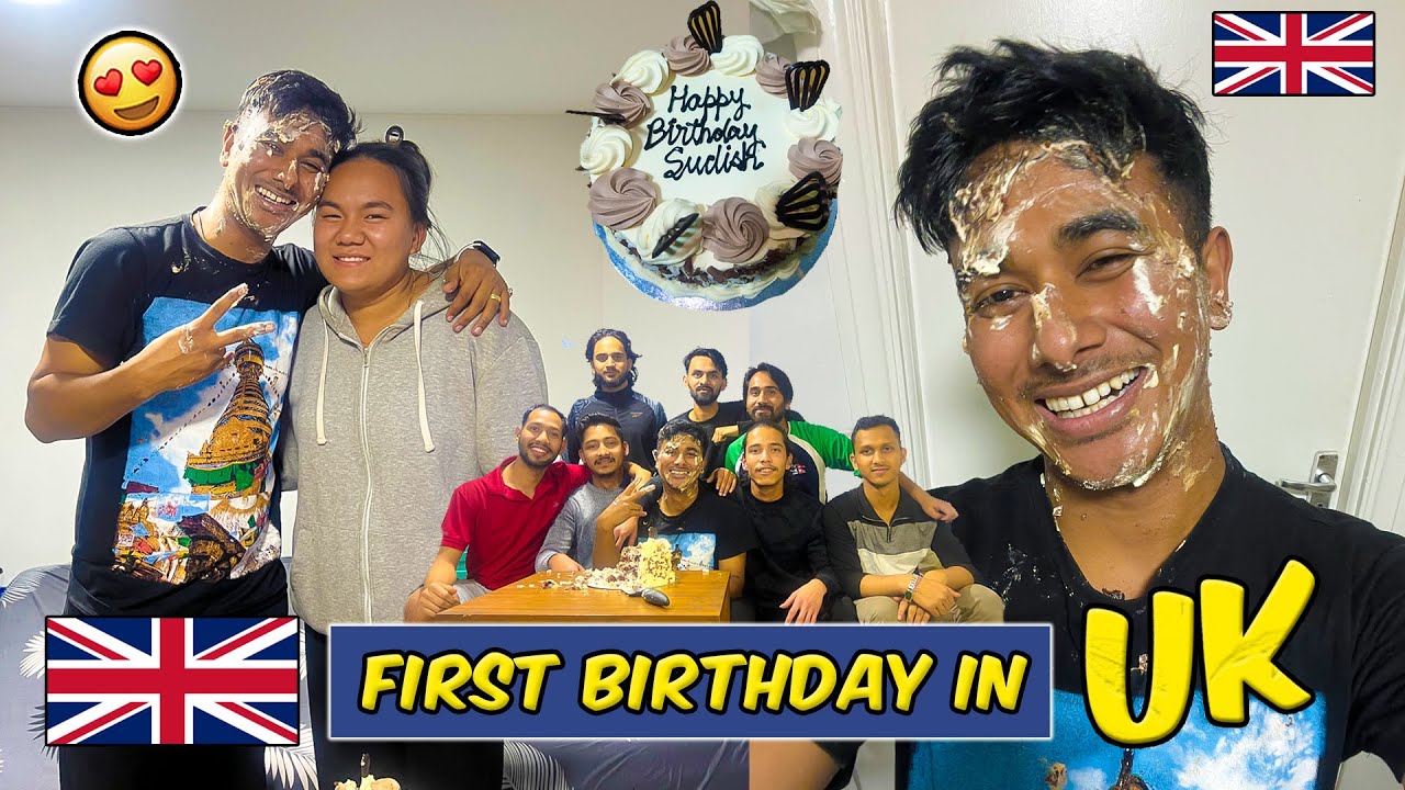 First Birthday in UK 🇬🇧 Surprise Birthday 🎉🎂 