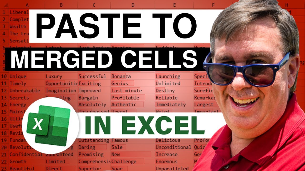 Excel — Вставка в объединенные ячейки: эпизод 1558