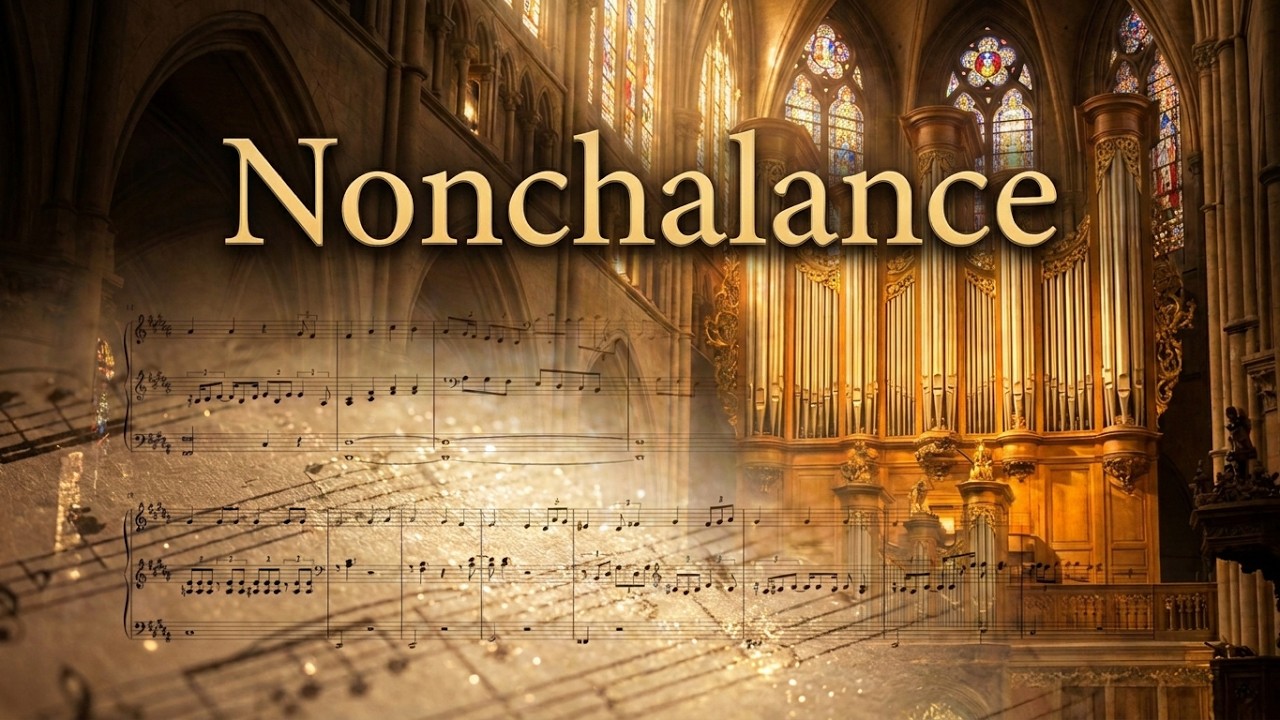 Nonchalance pour Orgue scrolling score