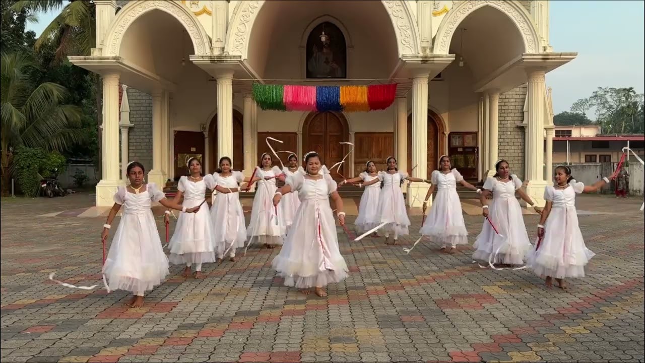 Ribbon dance on christian song... karthave ninne nirentharam naikum..