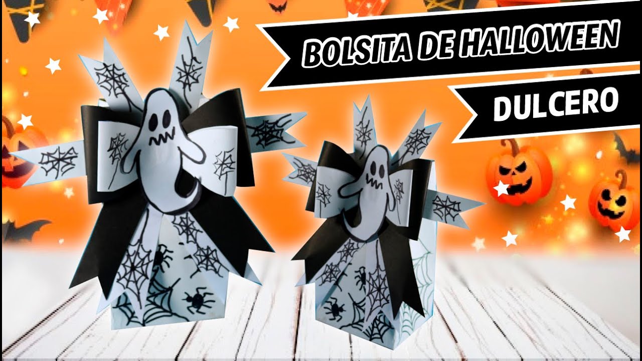 Como hacer dulceros para HALLOWEEN🎃/ DULCERO DE HALLOWEEN FANTASMA👻