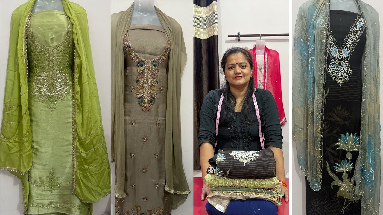 Giraffe fabric,Burberry simmer me party wear suit (Budha khera) Safidon