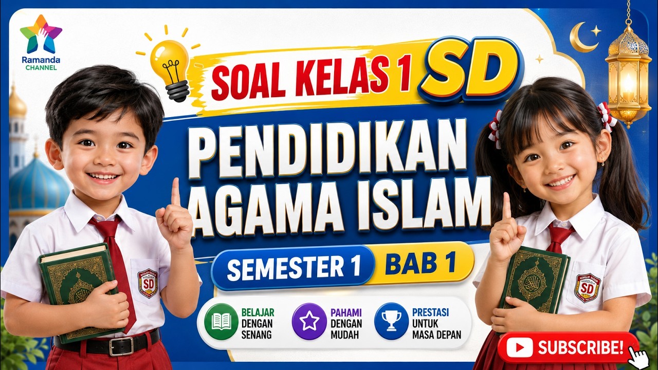 Latihan Ulangan harian Soal PAI Kelas 1 SD Bab 2 Mengenal Rukun Iman