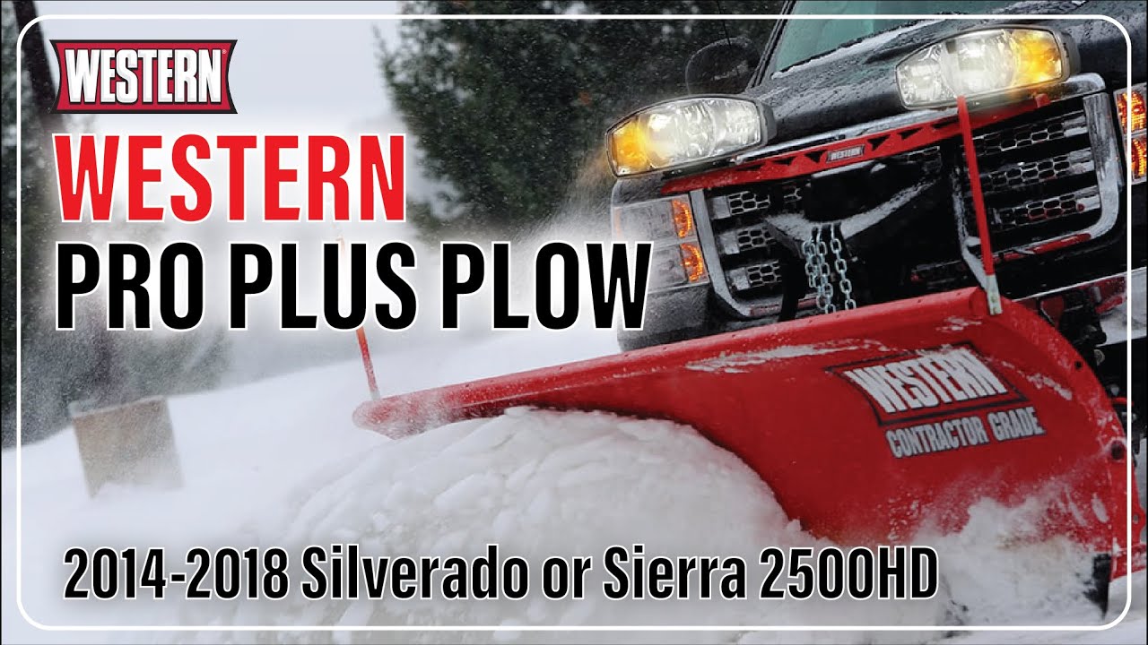 Western Pro Plus Snowplow for 2014-2018 Silverado or Sierra 2500HD Owners: Titan Truck Spokane, WA