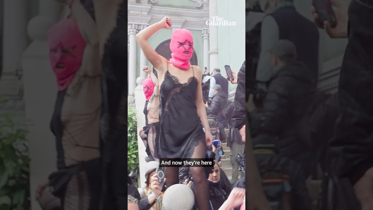 Pussy Riot stage protests against Russian pavilion at Venice Biennale