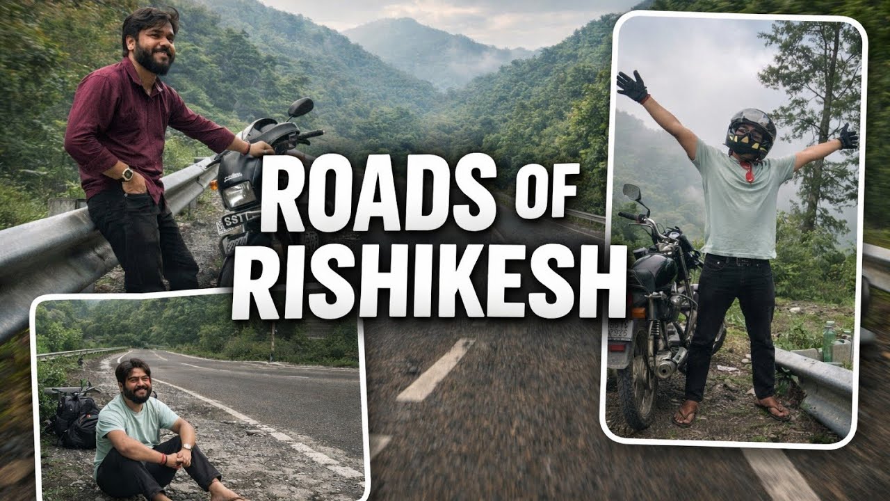 Roads of Rishikesh | Peaceful Bike Ride Through the Mountains | 