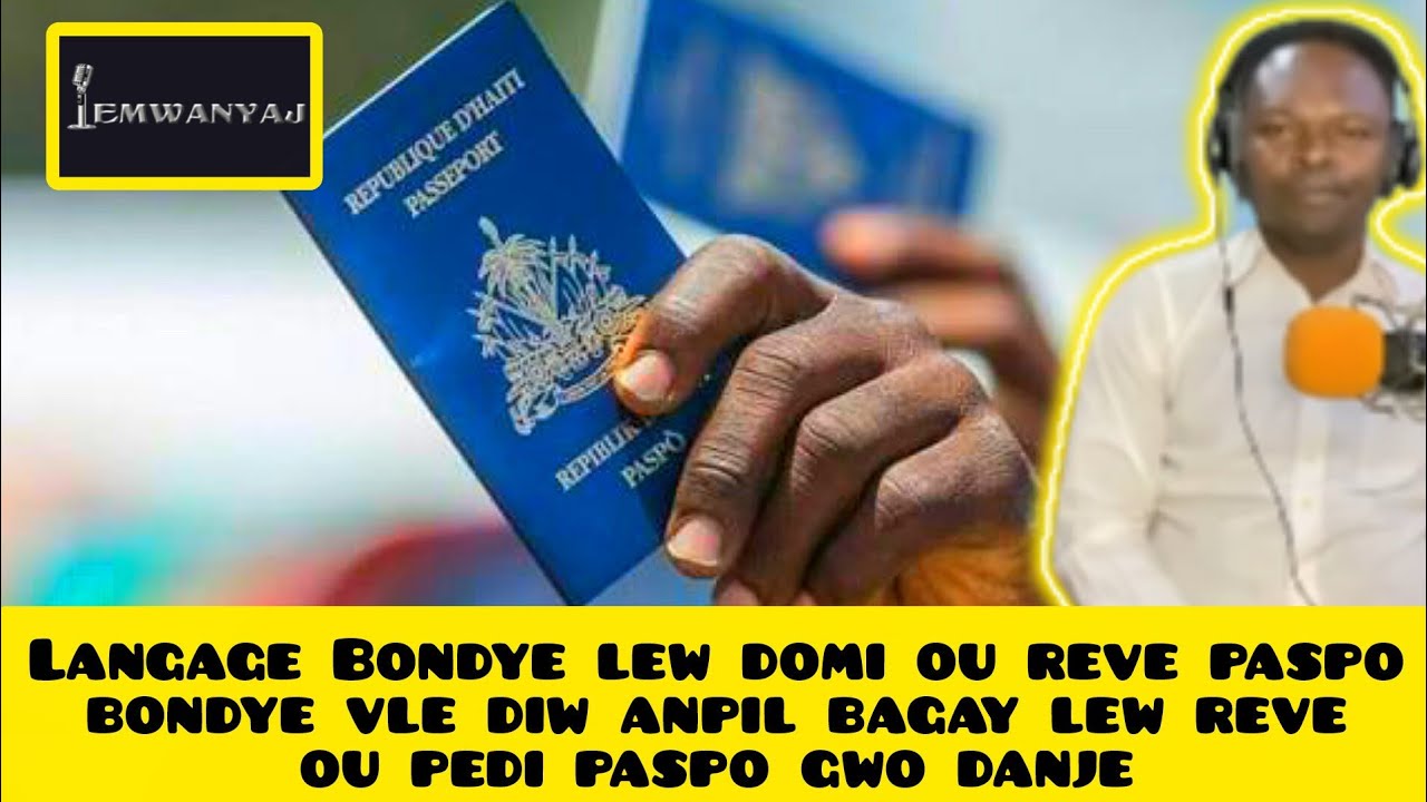Langage Bondye lew domi ou reve paspo bondye vle diw anpil bagay lew reve ou pedi paspo gwo danje