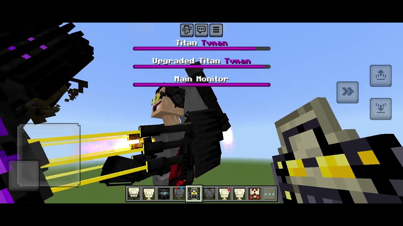 Showcasing minecraft skibidi toilet mod