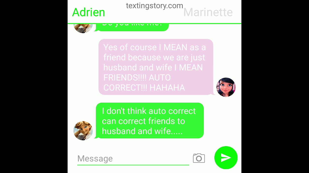 Marinette text lyric pranks Adrien 'Heart Attack'