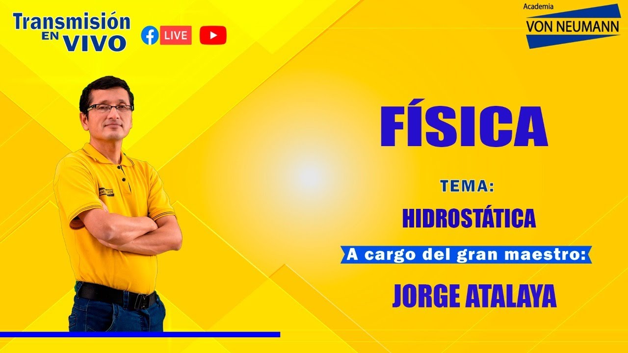 🔴Clases EN VIVO🔴 FÍSICA . Tema: Hidrostática.📚