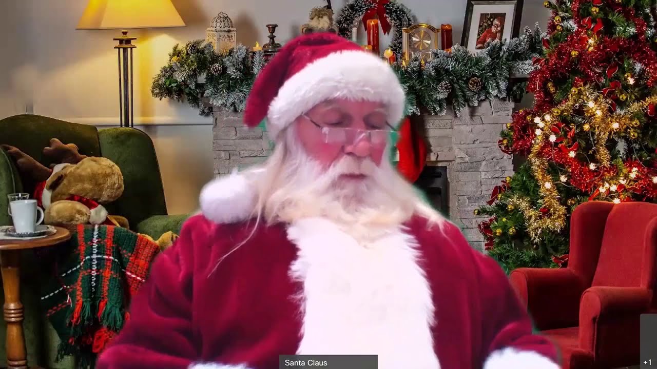 Santa Reading His Letters