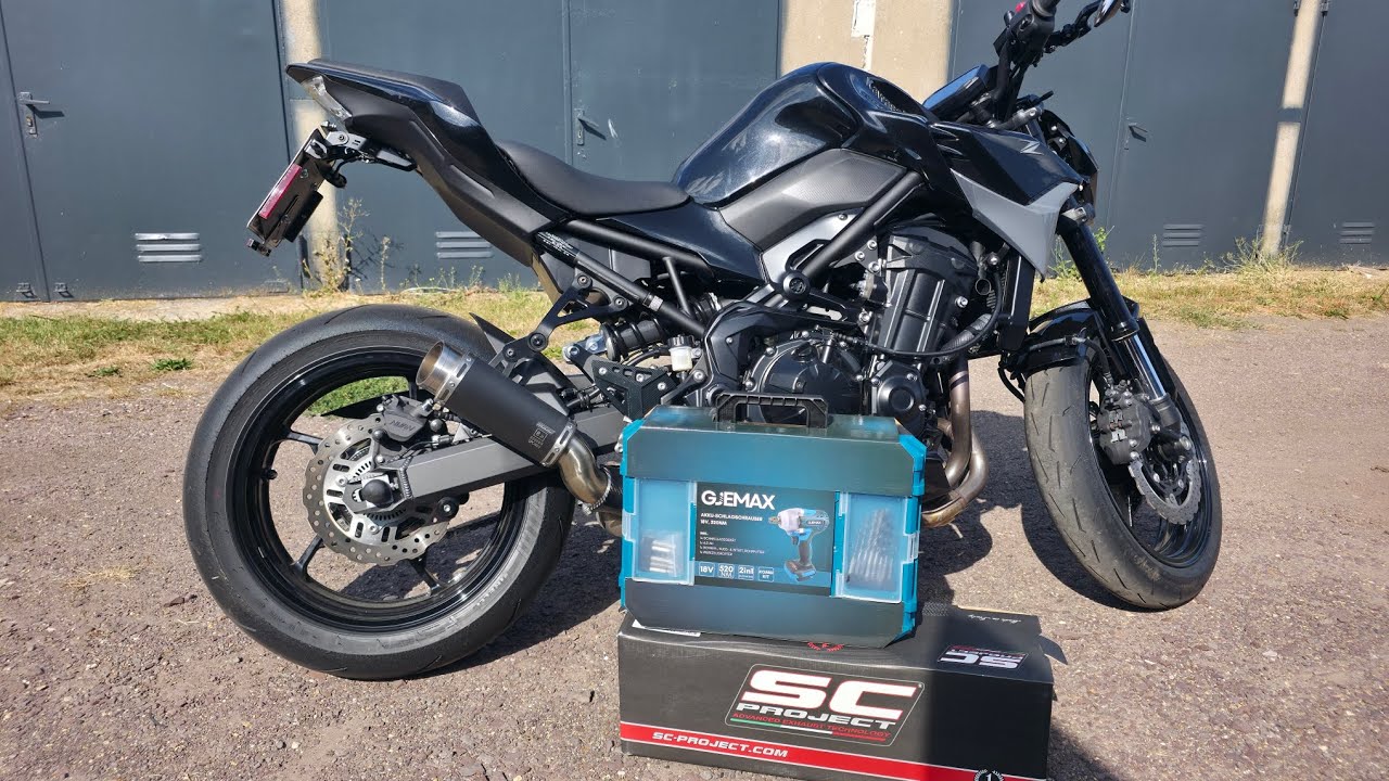 Neuer Sound für die Kawasaki z900 dank SC Project S1 #motorcycle #bike #pipe 