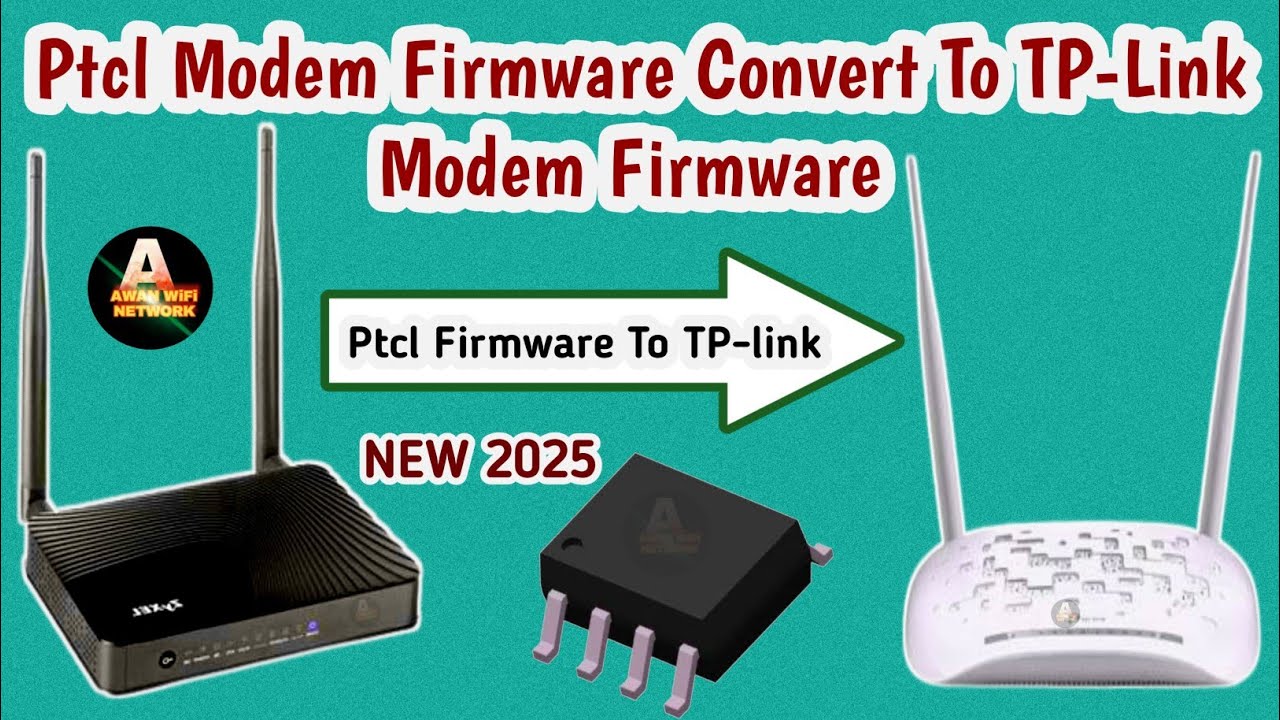 Ptcl Modem Convert To TP-Link Firmware | ptcl mein tplink ka firmware kaise krein | ptcl to tplink