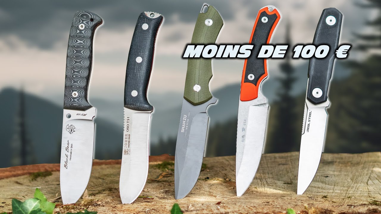 5 SUPER COUTEAUX (espagnols, américain et chinois) à moins de 100 euros