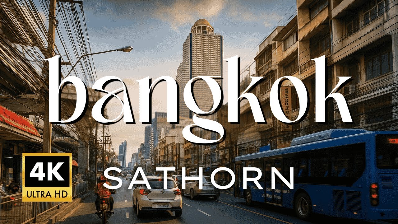 Walking in Sathorn Bangkok (4K) – Streets Near the Ghost Tower (Sathorn Unique)