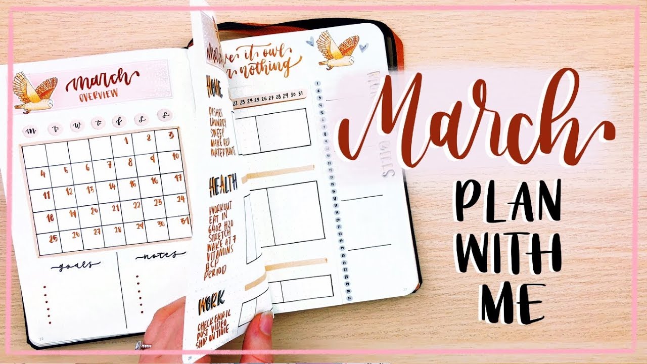 Plan With Me || March 2019 Bullet Journal Setup