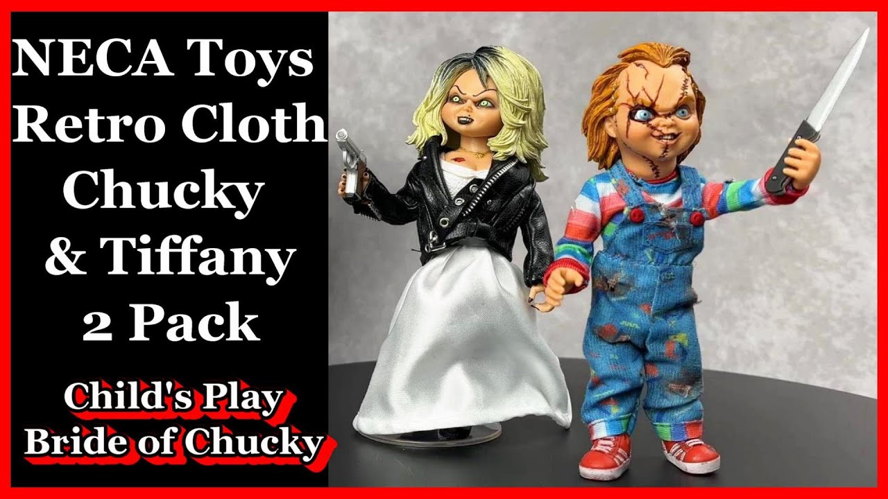 Chucky and Tiffany Unite! NECA's Bride of Chucky Retro Cloth 2 Pack Review!