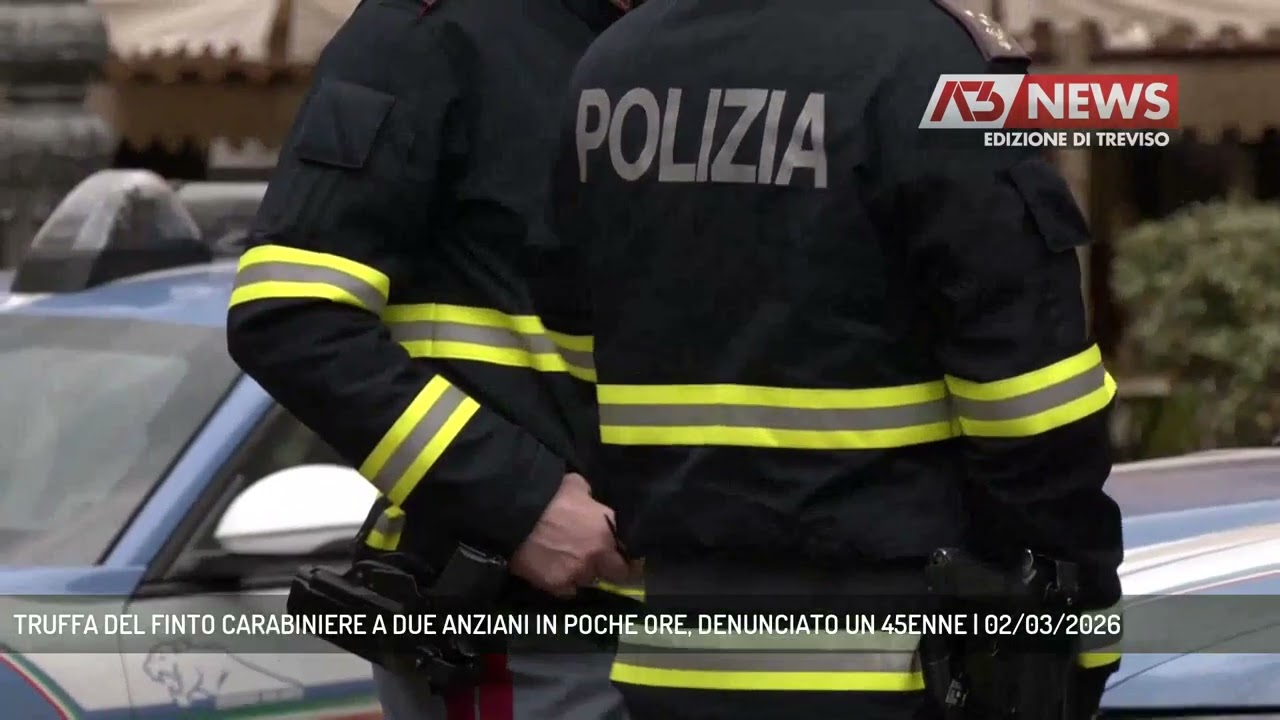 TRUFFA DEL FINTO CARABINIERE A DUE ANZIANI IN POCHE ORE, DENUNCIATO UN 45ENNE | 02/03/2026