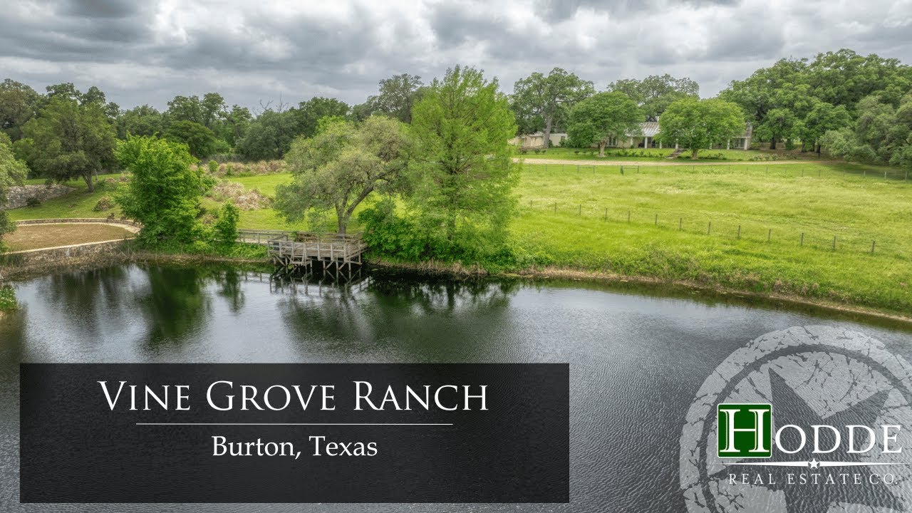 Luxury Texas Ranch For Sale | Vine Grove Ranch | Burton Texas | Hodde Real Estate Co