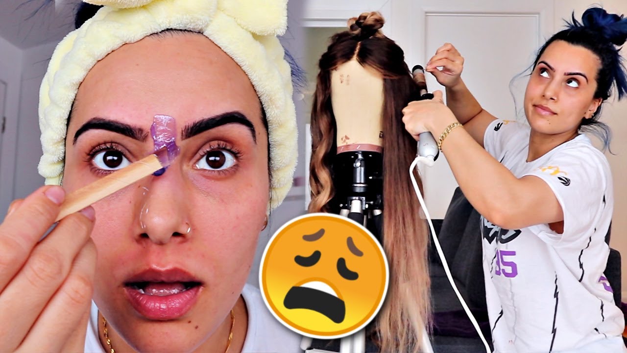 WAXING MY OWN EYEBROWS & RUINING A VERY EXPENSIVE WIG