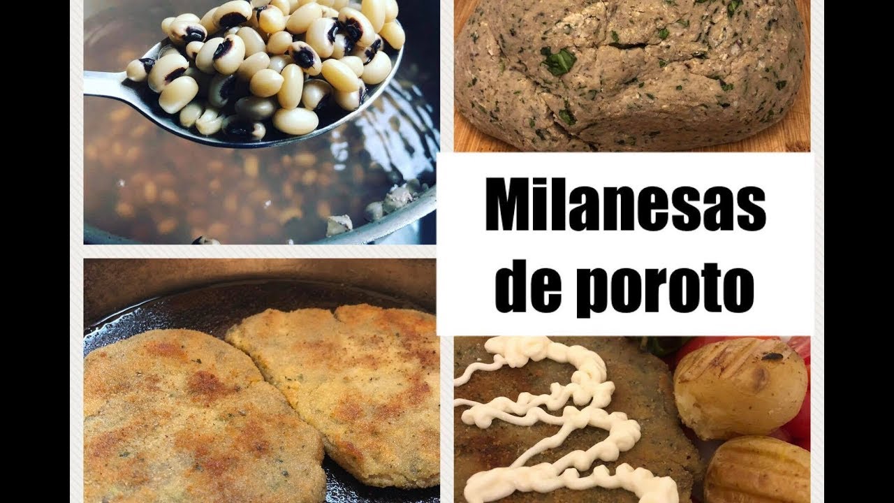 Milanesas de porotos tape o cualquier otra legumbre