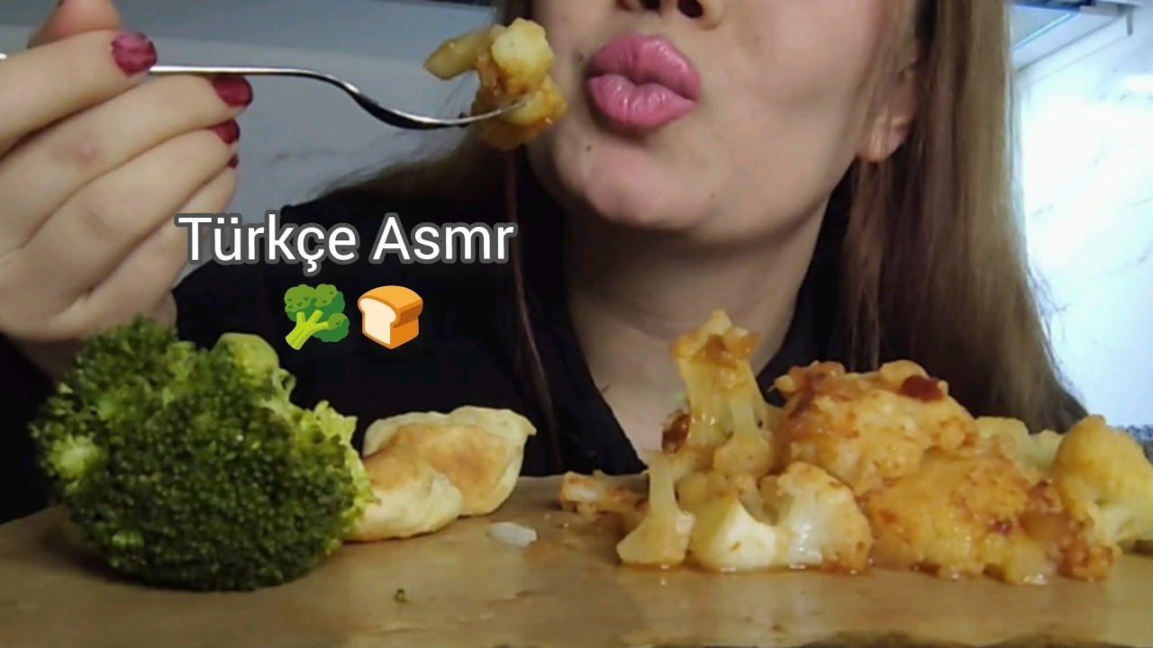 Türkçe Asmr | Brokoli 🥦+Karnabahar | Alt Yazı 🩶
