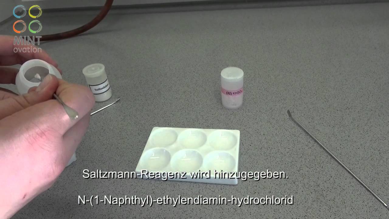 MINTovation: Saltzmann Reagenz: Nachweis nitroser Gase