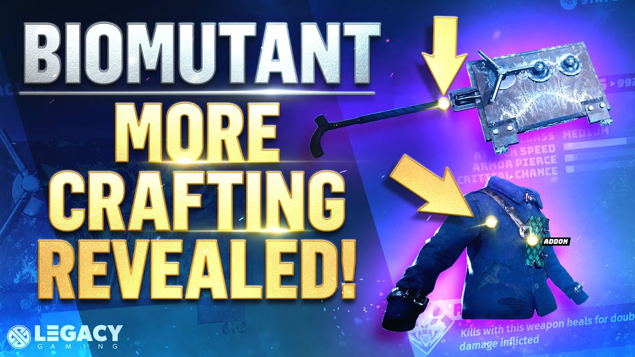 Biomutant - More Crafting Revealed | First Look At Armor Addons and Ultimate Weapons!