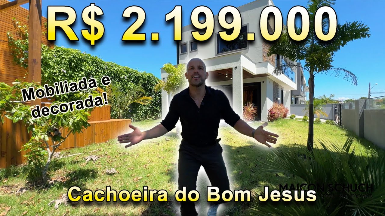 ⚠️ VENDIDA⚠️ CASA COM 3 SU&Iacute;TES, MOBILIADA E DECORADA, CACHOEIRA DO BOM JESUS, FLORIAN&Oacute;POLIS/SC.