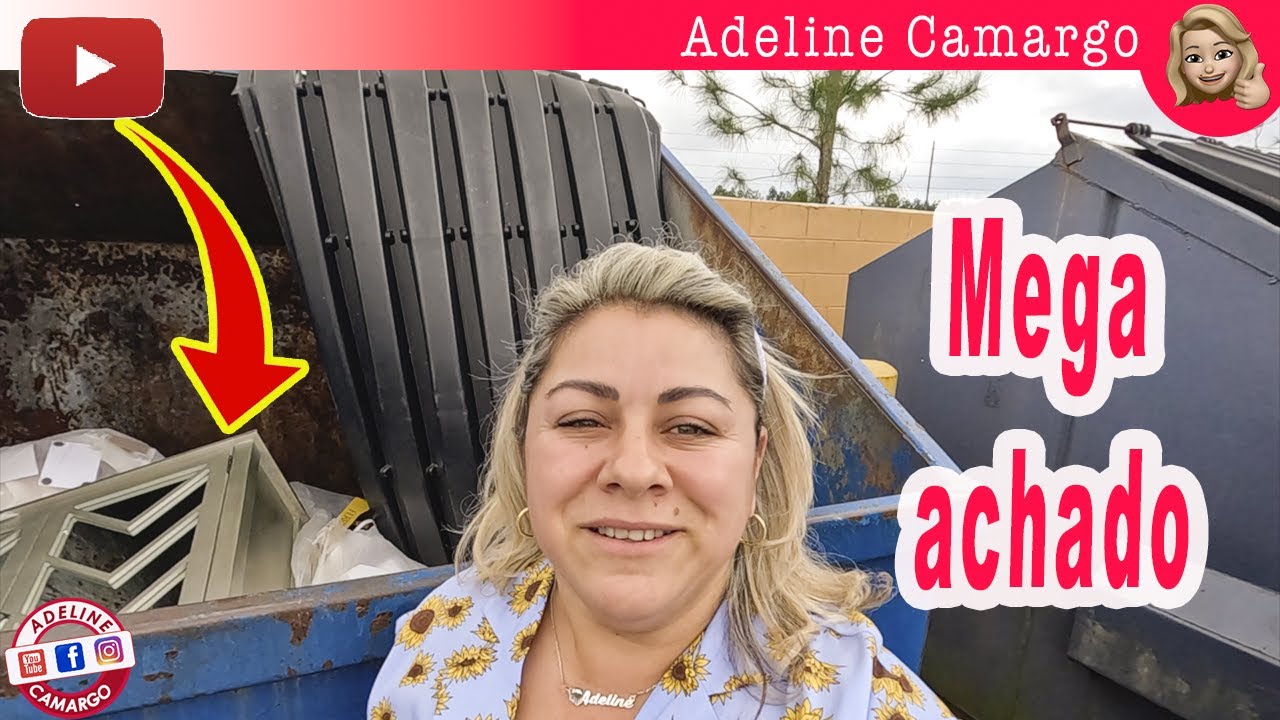 Mega achado no lixo da lojas USA, quase não consegui tirar do dumpster, tava muito pesado!