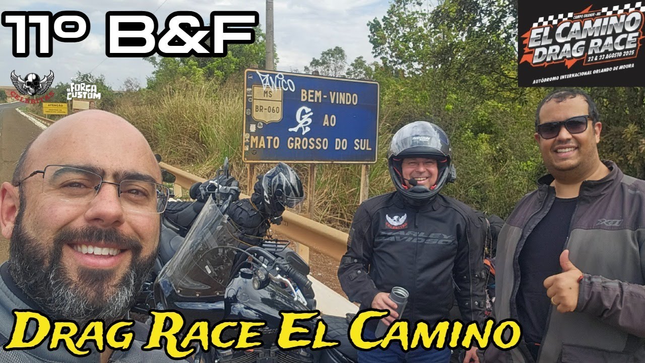 11º Bate e Fica EL CAMINO DRAG RACE dia 1: Brasilia até Campo Grande/MS #roadglide