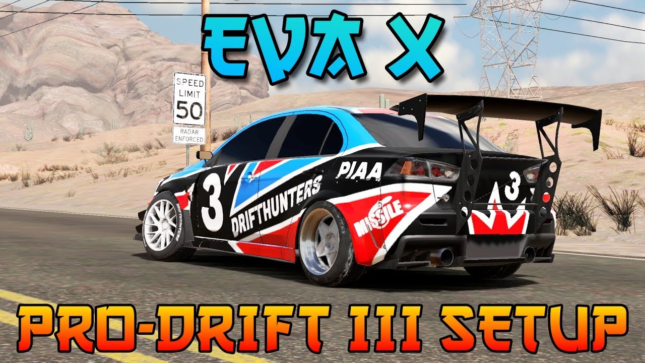 EVA X Pro-Drift III Custom Setup (Mitsubishi Evo X) | CarX Drift Racing 2
