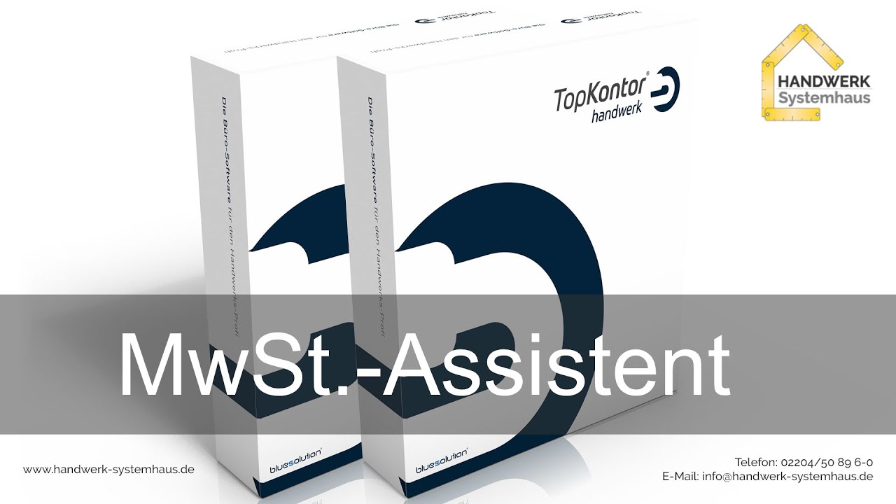MwSt Assistent für TopKontor Handwerk und Smarthandwerk