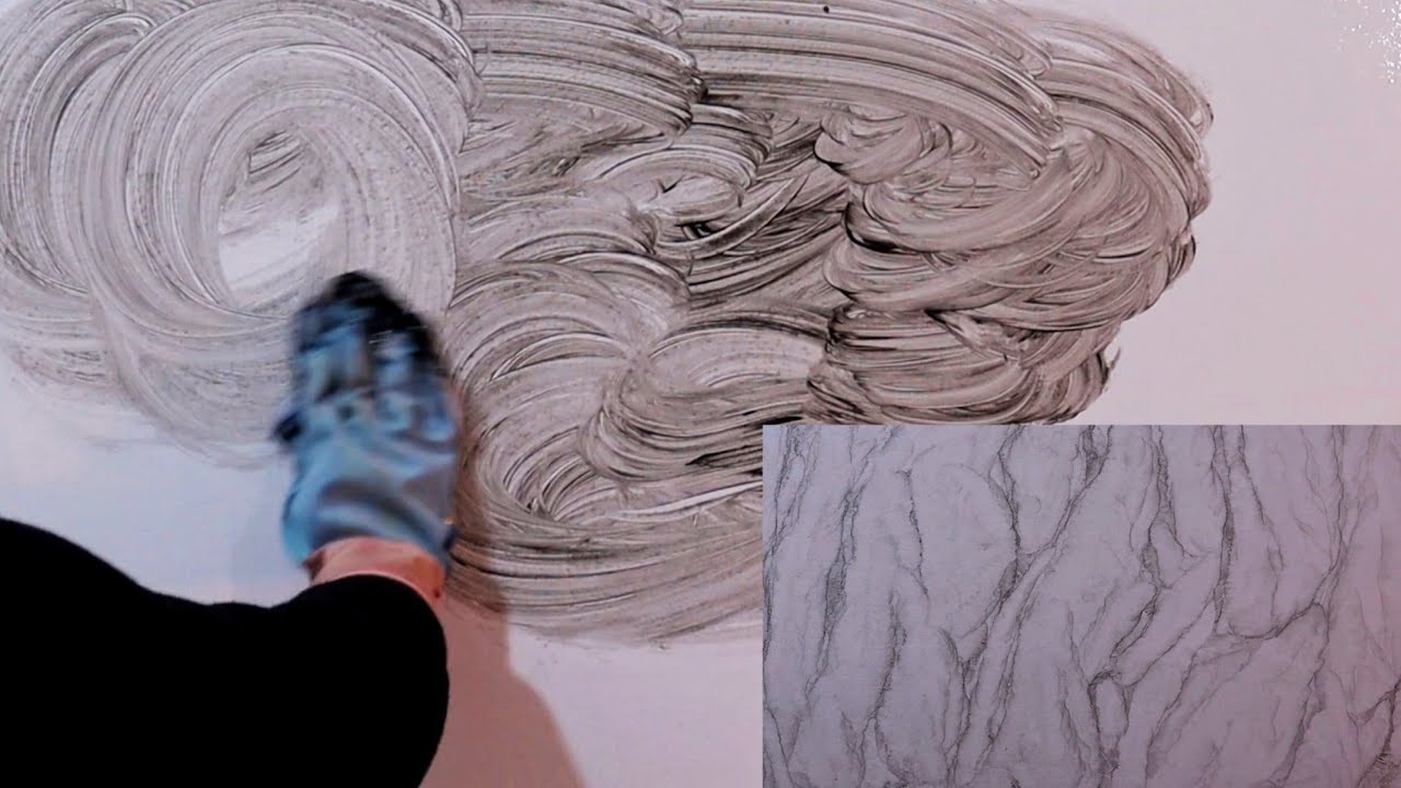 Краски для декора стен. Похоже на мрамор. Самый простой способ