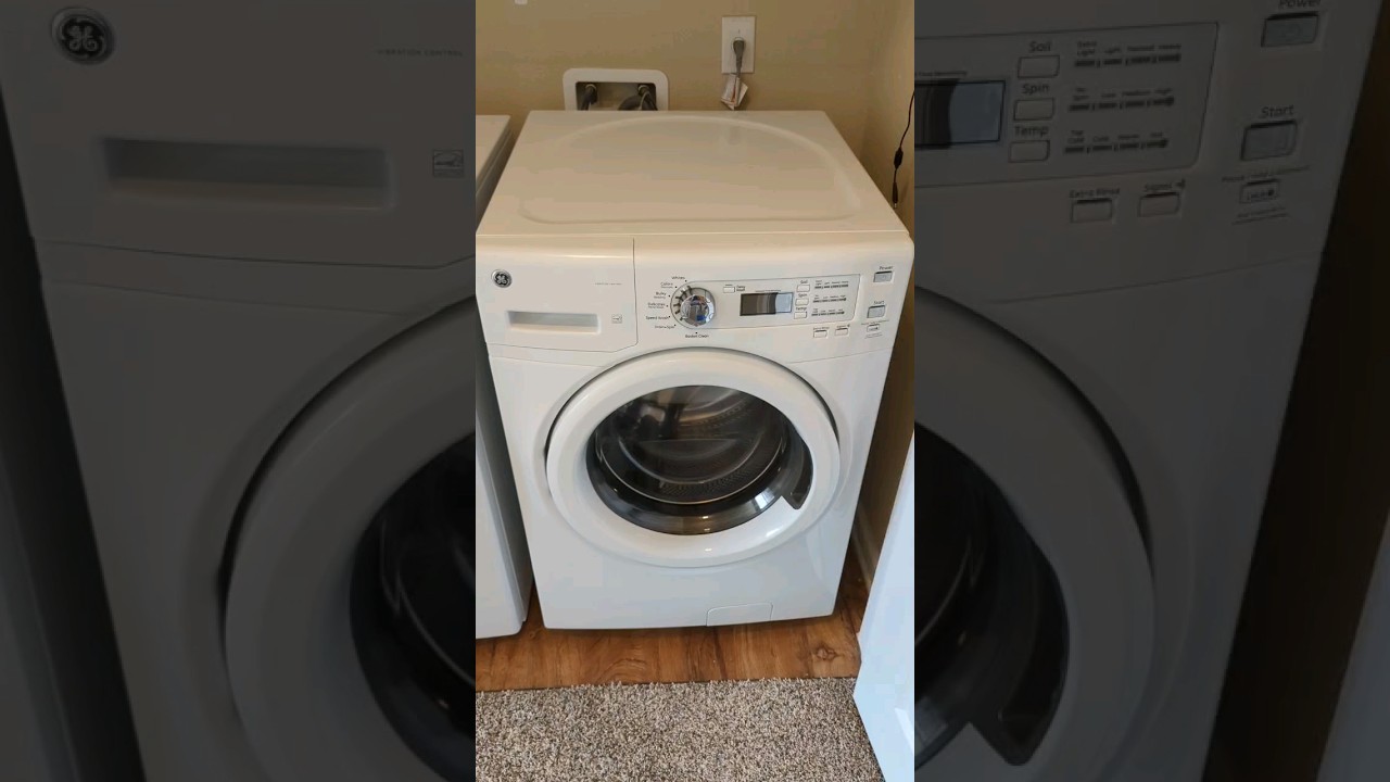 How to clean the filter on a GE front load washing machine