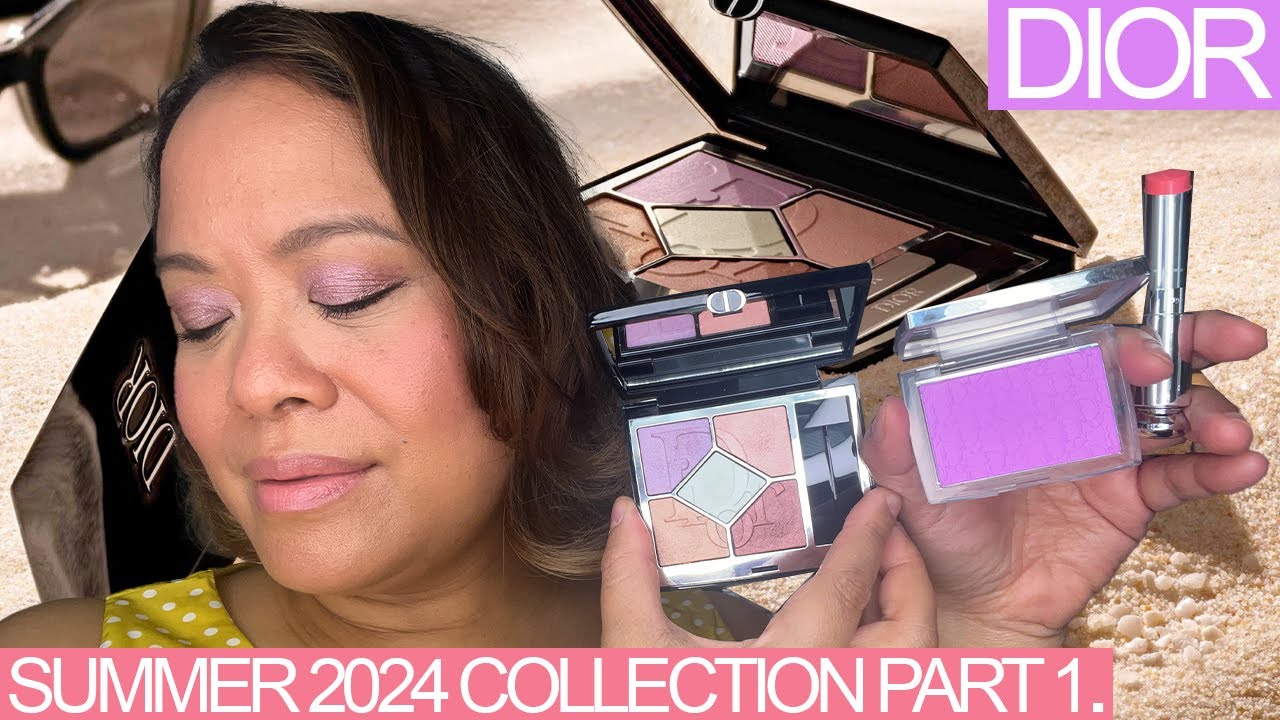 Dior Summer 2024 Collection Part1-Pastel Glow,Pink Lilac Rosy Blush | Lilac Lip Oil | Lilac Lip Glow