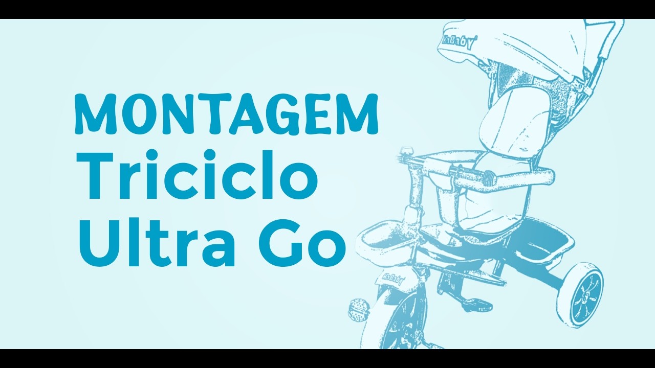 Triciclo Ultra Passeio Infantil com Cestinha e Buzina KaBaby