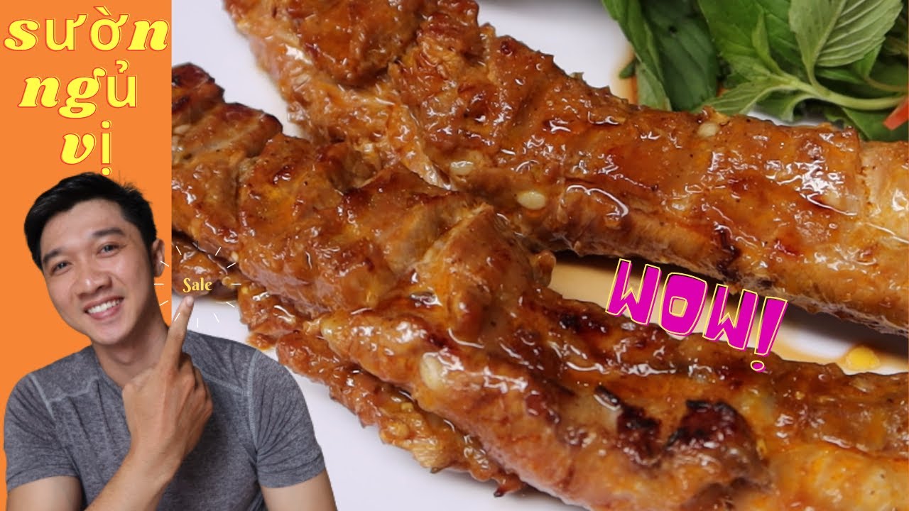 Mách bạn cách làm Sườn Nướng Ngũ Vị Mật Ong thơm mềm thấm vị | Học Nấu Ăn Free cùng Anh Lee