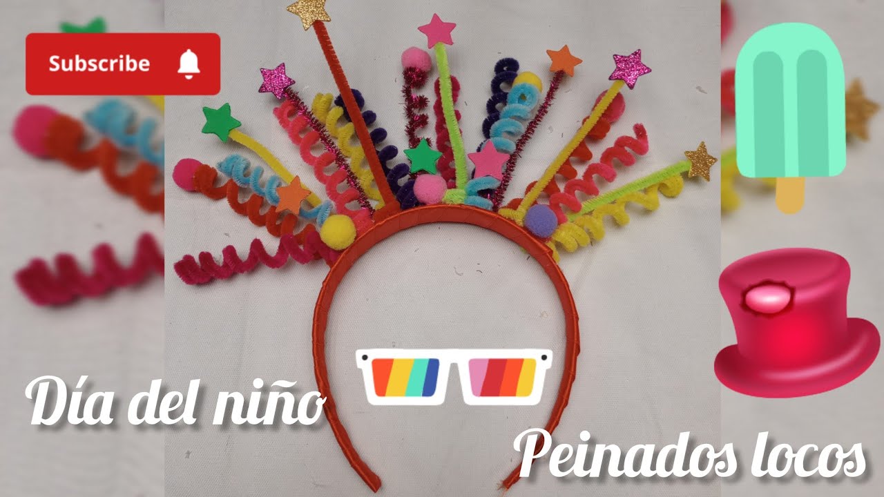 Diadema loca/semana loca🎉 escolar 😜#diadema #díadelniño #festival #semanaloca#vincha