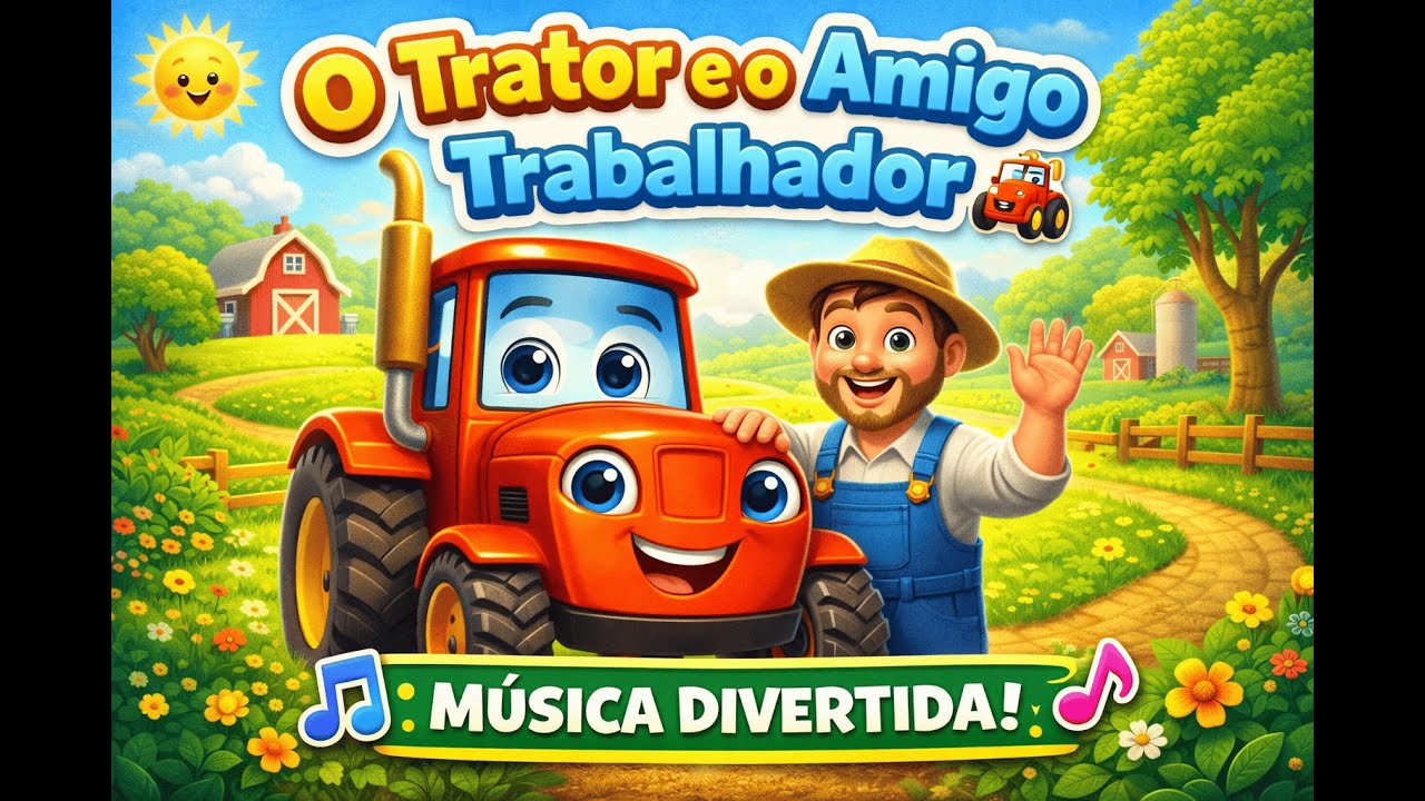 O Trator e o Amigo Trabalhador 🚜 | Música Infantil Sobre Amizade na Quinta ##músicainfantil