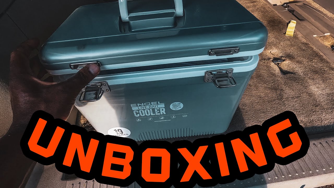 Engel Live Bait Cooler Unboxing (19 Quart RECHARGEABLE PUMP)