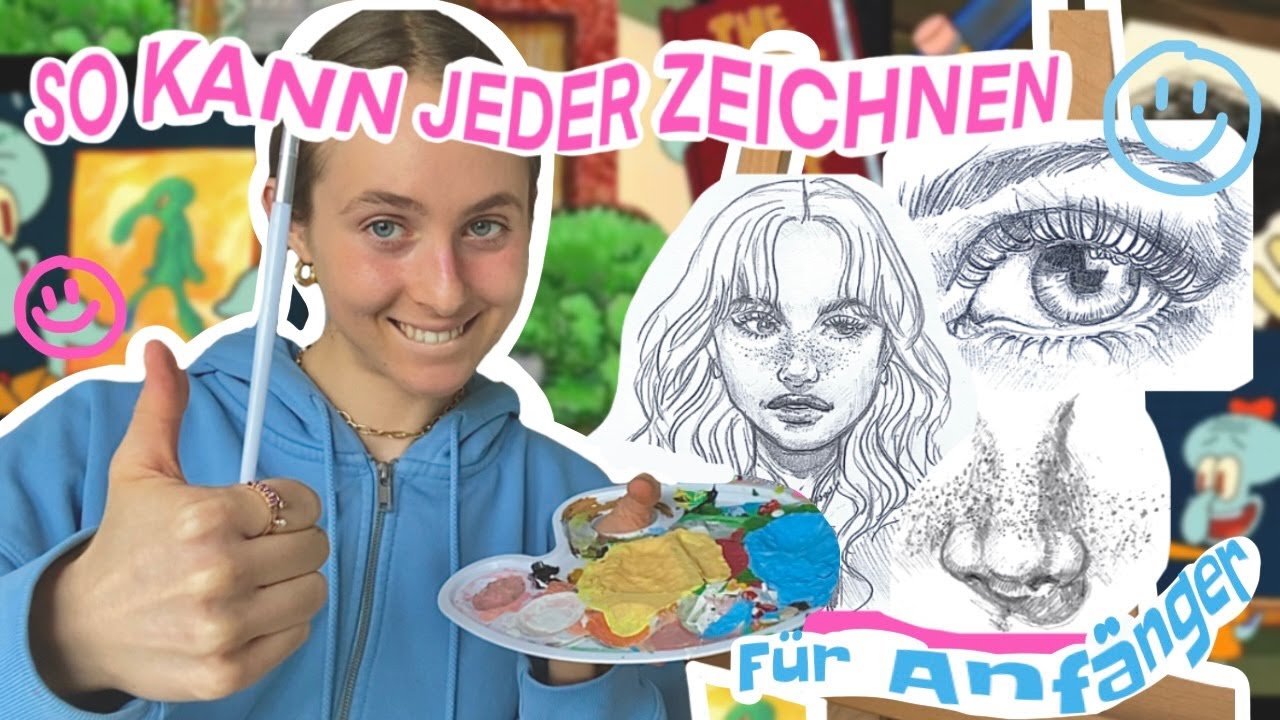 SO KANN JEDER ZEICHNEN! Ja, sogar DU ✨// Zeichnen für Anfänger