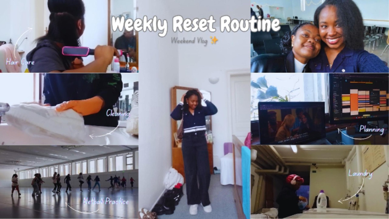 My Weekly Reset Routine 🫧✨ | Cleaning, Hair Care & Netball Practice
