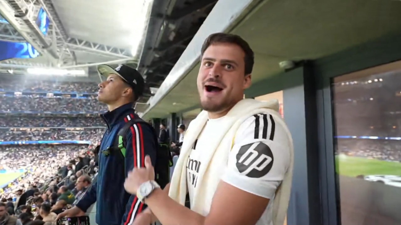JON VLOGS E TOTA NO CAMAROTE DO RODRYGO NO ESTADIO BERNAB&Eacute;U PARA O JOGO NA CHAMPIONS!