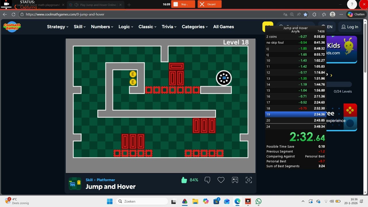 Jump and hover auto hover speedrun in 3:39 wr