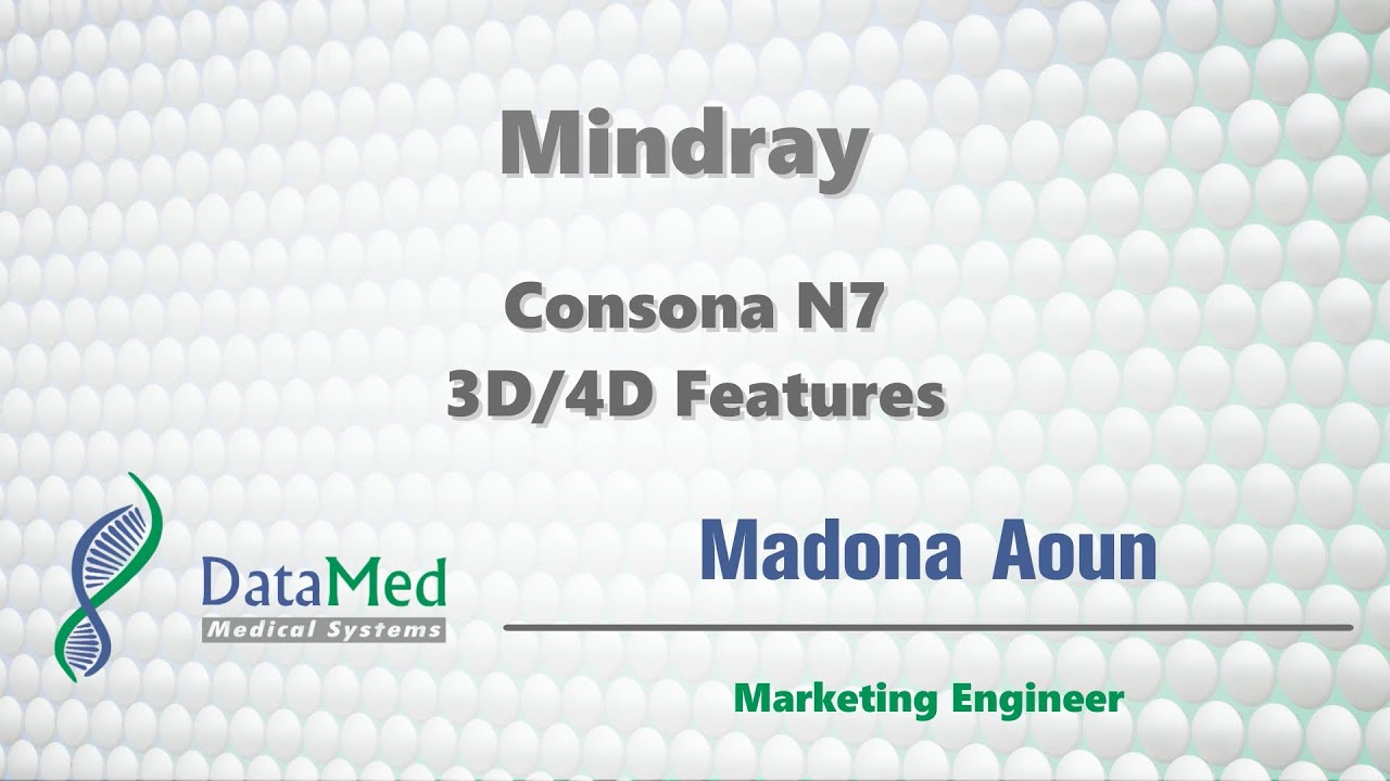 Mindray Consona N7 Ultrasound, 3D/4D Features